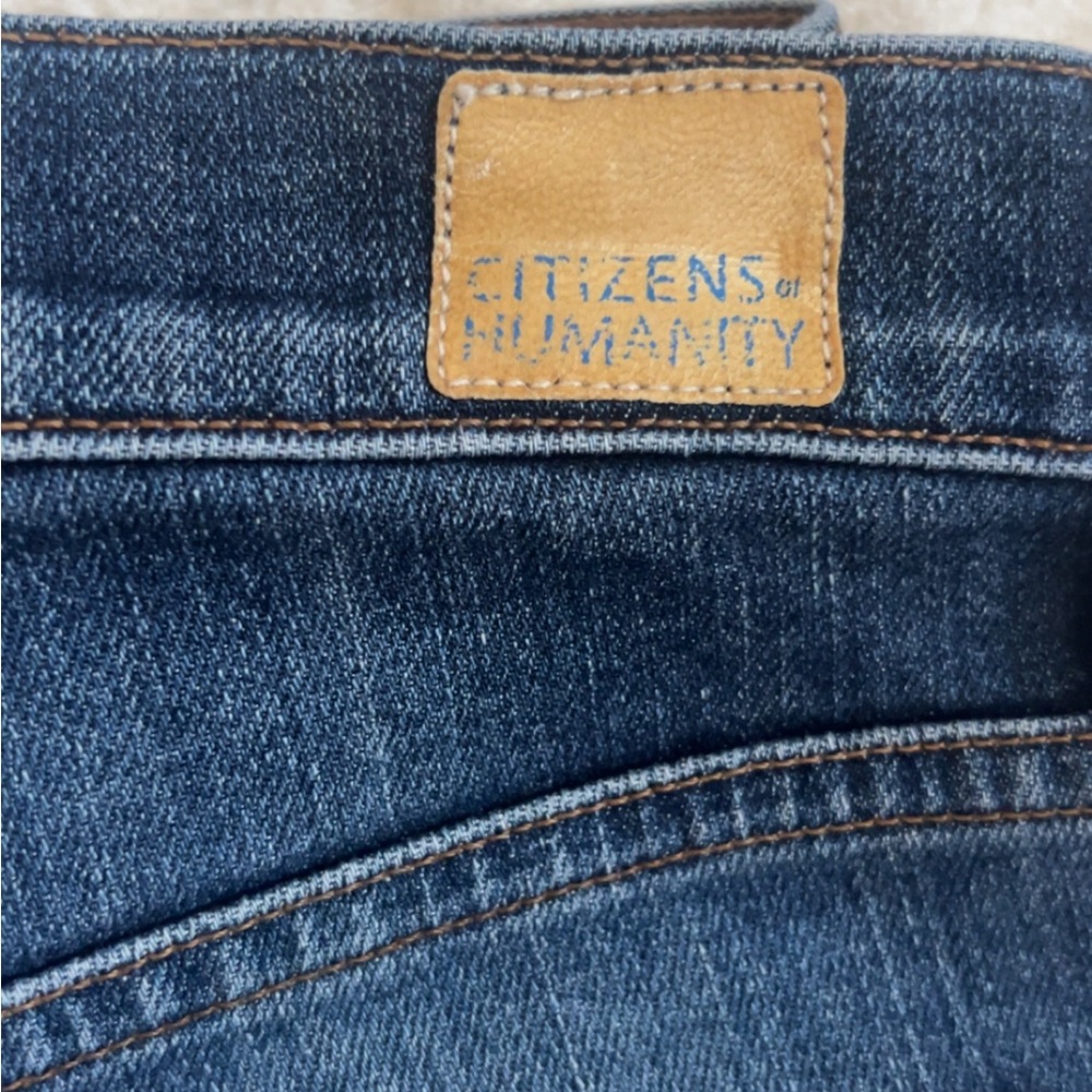 Citizens Of Humanity Dark Blue Agnes mid rise slim straight Jeans 👖 - Picture 9 of 12